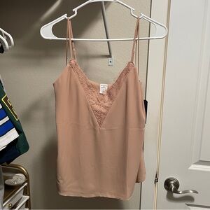 Melrose and Market Lace Trim Camisole - Beige